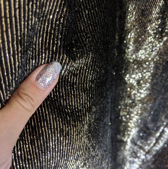 Vintage Metallic Velvet Dress - Picture 5 of 6